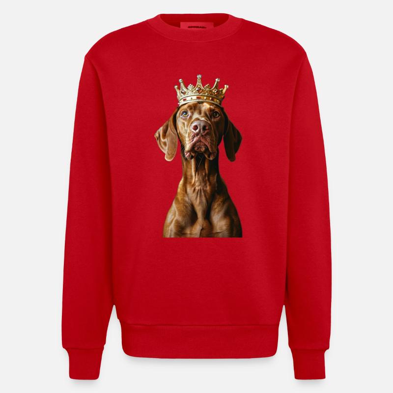 Vizsla - Sweat bio épais oversize fabriqué en UE - rouge