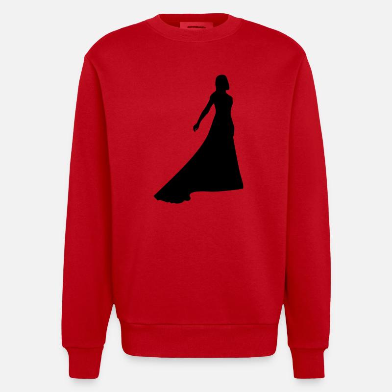 Danser - Sweat bio épais oversize fabriqué en UE - rouge