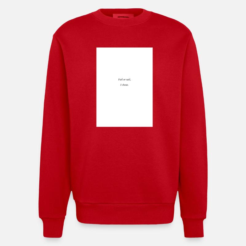 Das Segelleben - Heavyweight Oversized Organic Crew Neck Made in EU - Rot