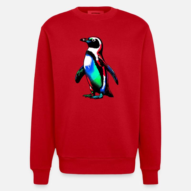 Pingouin - Sweat bio épais oversize fabriqué en UE - rouge