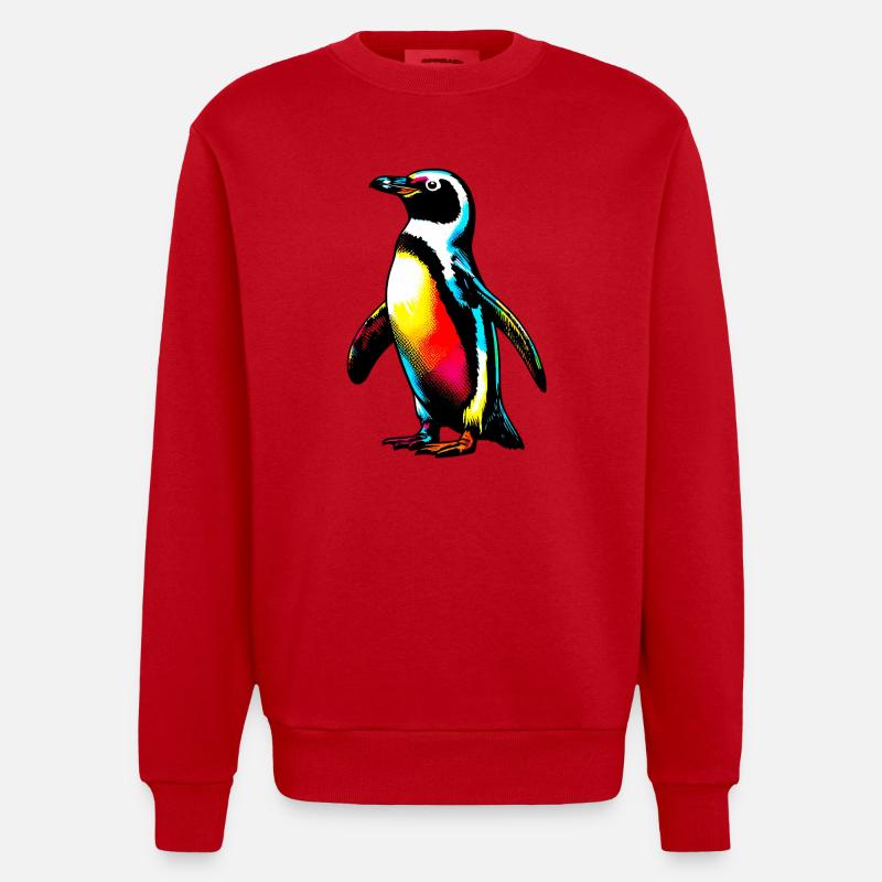 Pingouin - Sweat bio épais oversize fabriqué en UE - rouge