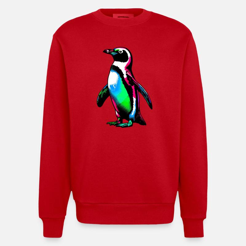 Pingouin - Sweat bio épais oversize fabriqué en UE - rouge
