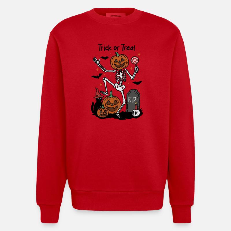 Süßes oder Saures Tanzen - Heavyweight Oversized Organic Crew Neck Made in EU - Rot