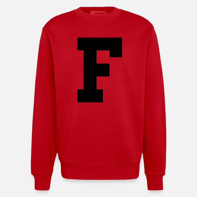F - Sweat bio épais oversize fabriqué en UE - rouge