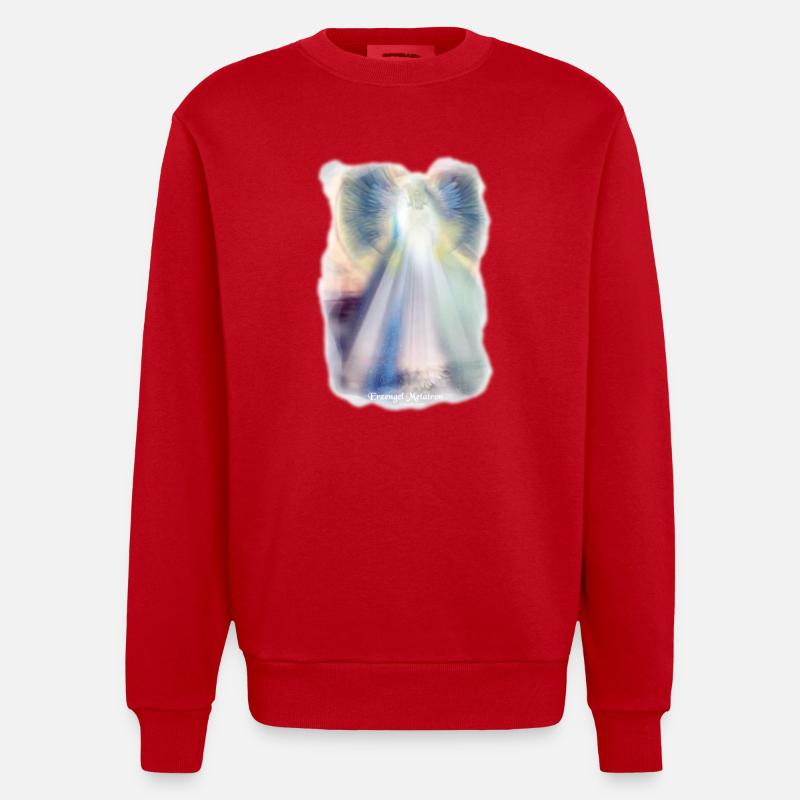 Erzengel Metatron - Heavyweight Oversized Organic Crew Neck Made in EU - Rot
