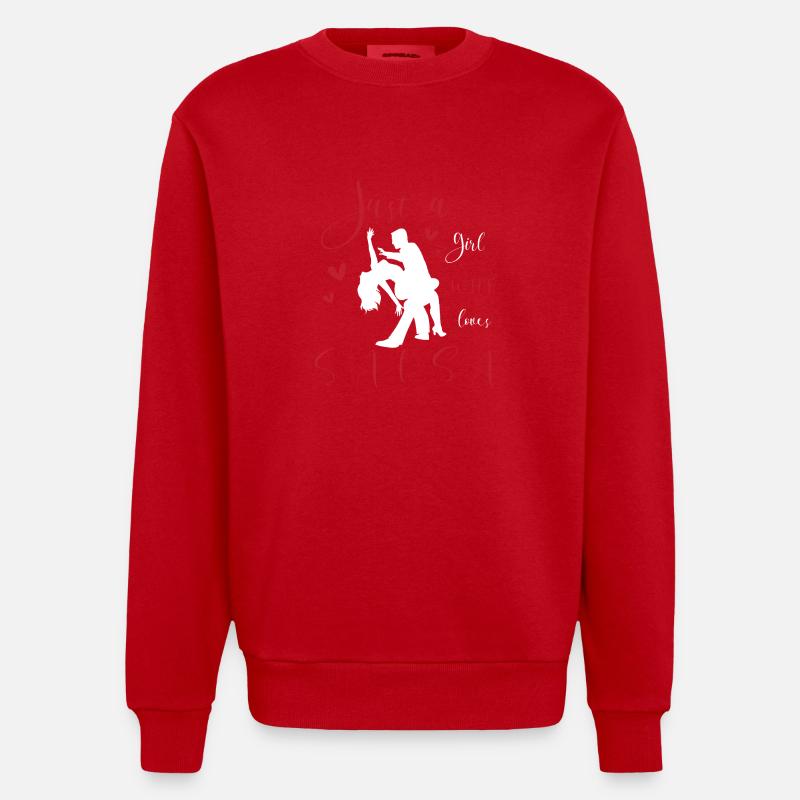 Danseuse de salsa Danseuse - Sweat bio épais oversize fabriqué en UE - rouge