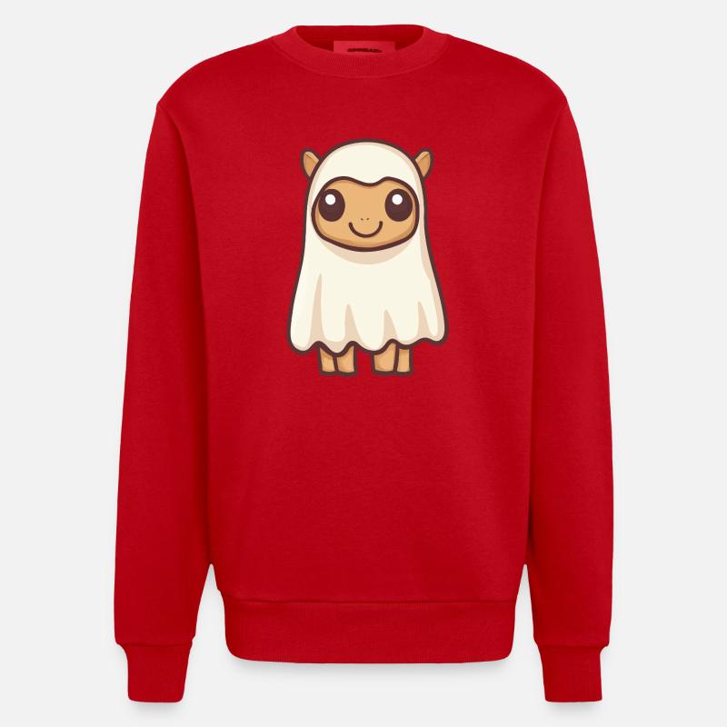 Kamel Halloween Geist - Heavyweight Oversized Organic Crew Neck Made in EU - Rot