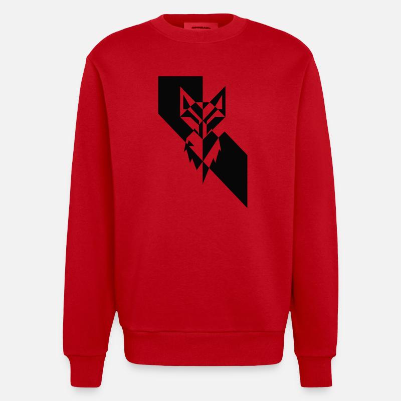 Vulpa INSTINCT - Sweat bio épais oversize fabriqué en UE - rouge