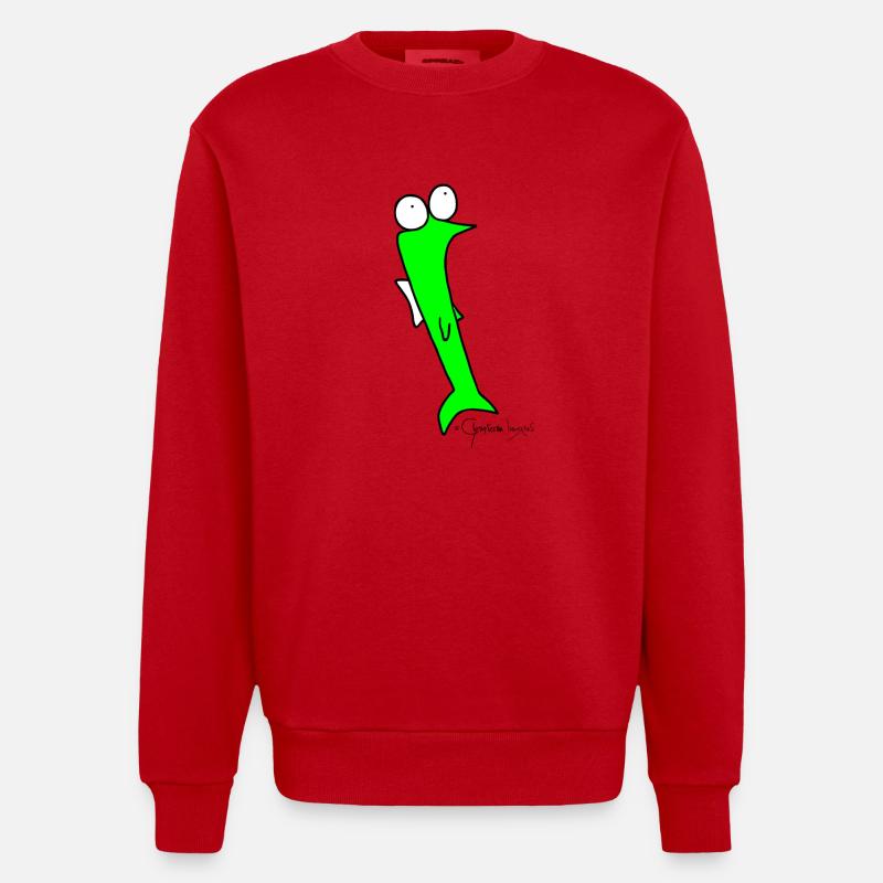 Cafard - Piscis Rutilus - Sweat bio épais oversize fabriqué en UE - rouge
