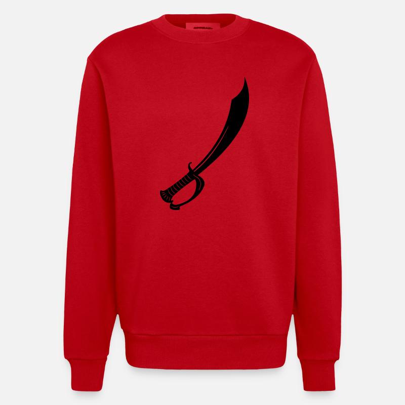 Épée - Sweat bio épais oversize fabriqué en UE - rouge