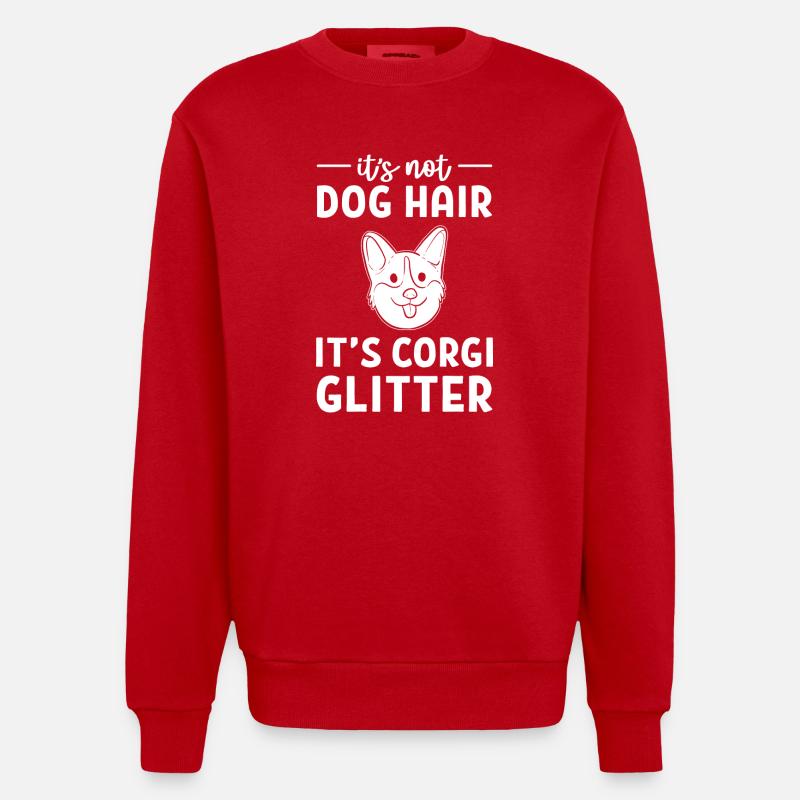 Corgi - Sweat bio épais oversize fabriqué en UE - rouge