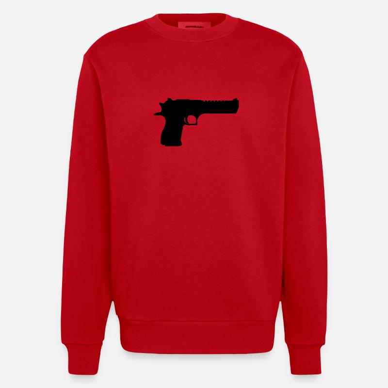 Desert Eagle / Deagle / D.50 - Sweat bio épais oversize fabriqué en UE - rouge