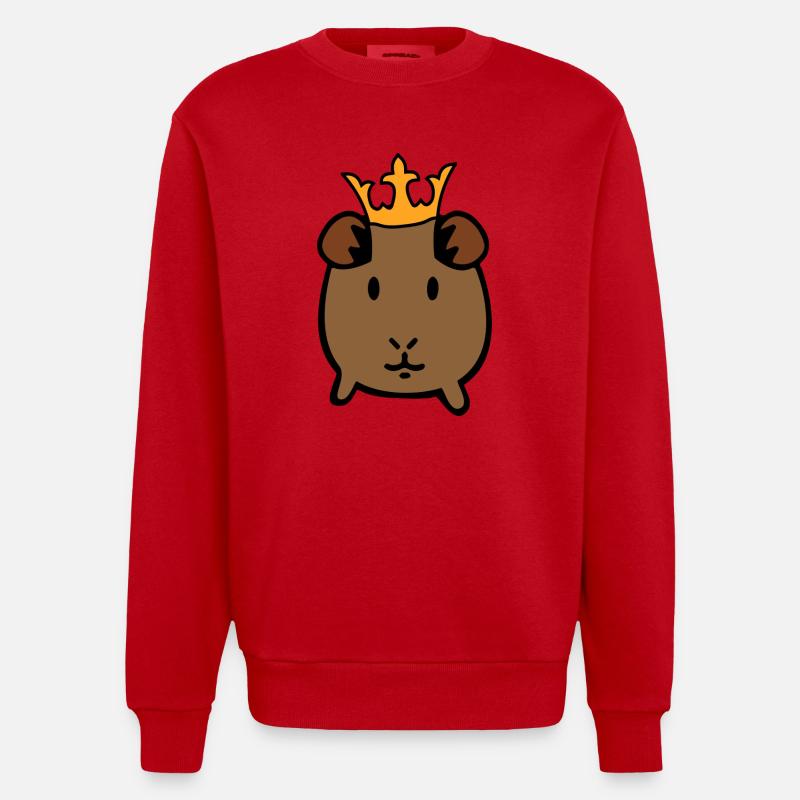 Cobaye - Sweat bio épais oversize fabriqué en UE - rouge