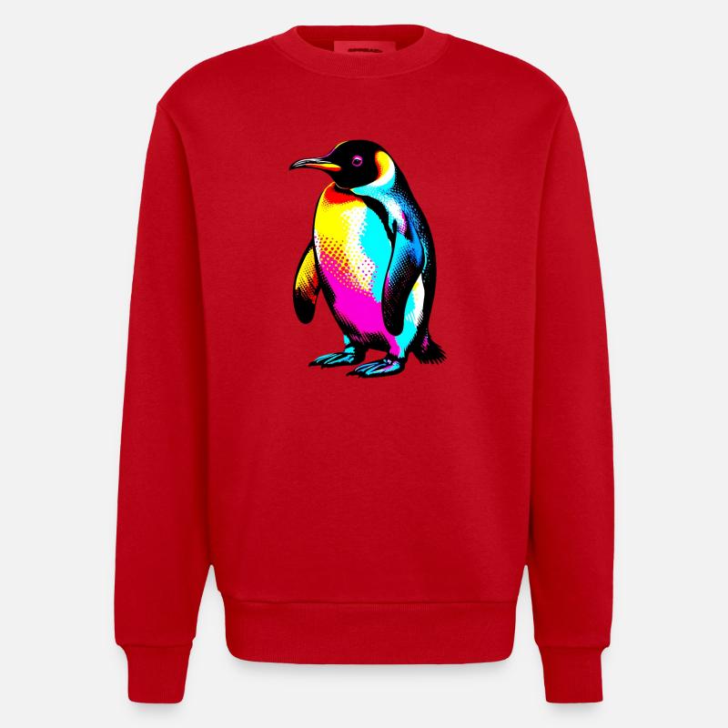 Pingouin - Sweat bio épais oversize fabriqué en UE - rouge