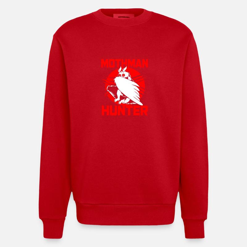 Mottenmann - Heavyweight Oversized Organic Crew Neck Made in EU - Rot