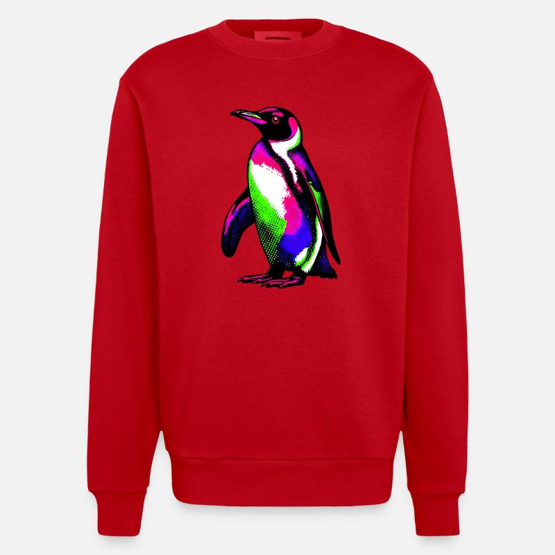 Pingouin - Sweat bio épais oversize fabriqué en UE - rouge