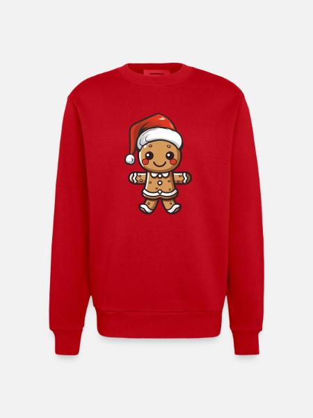 lebkuchenmann - Heavyweight Oversized Organic Crew Neck Made in EU - Rot