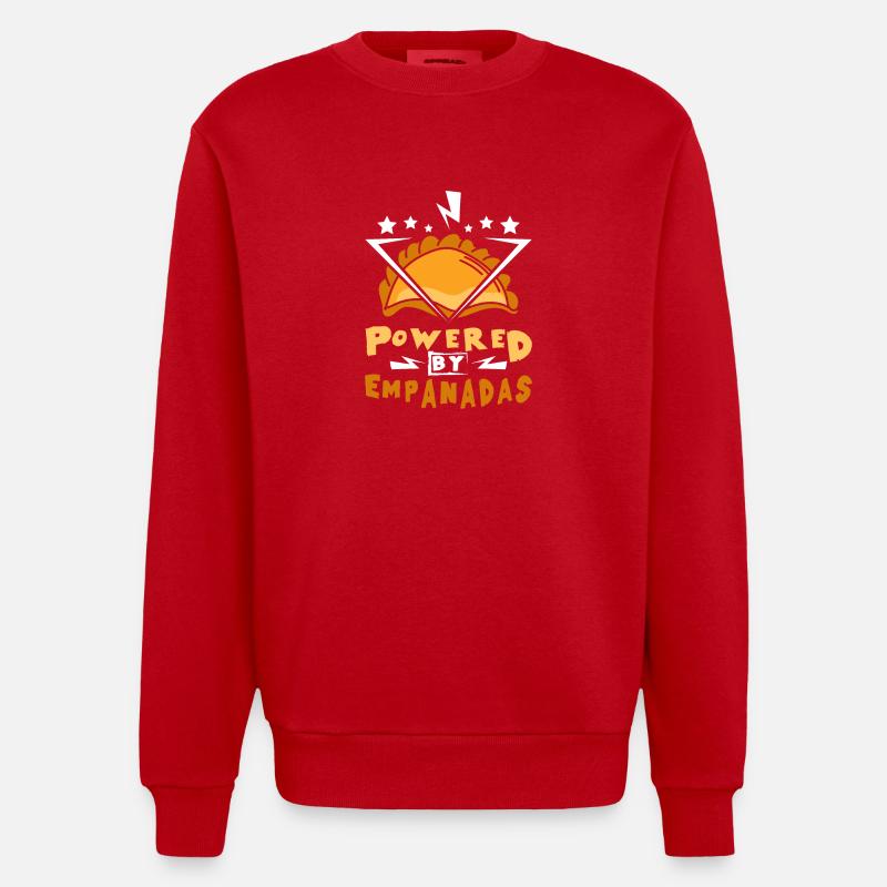 Propulsé par Empanadas - Sweat bio épais oversize fabriqué en UE - rouge