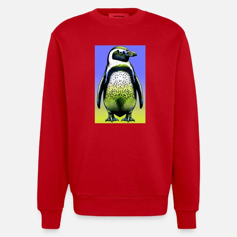 pingouin - Sweat bio épais oversize fabriqué en UE - rouge