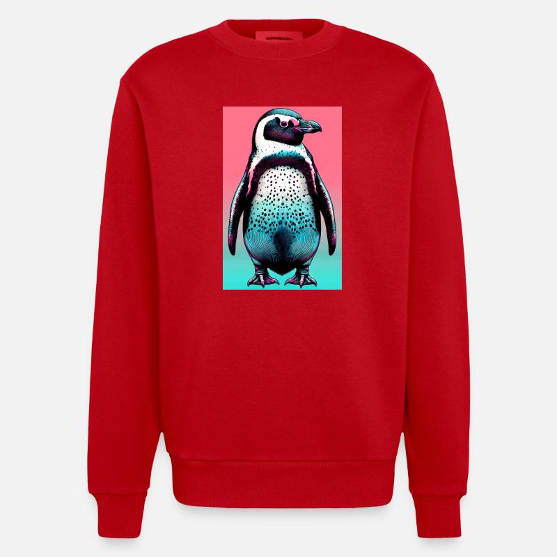 pingouin - Sweat bio épais oversize fabriqué en UE - rouge