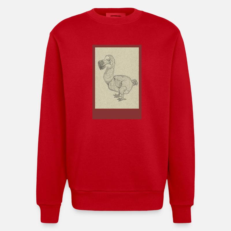 240527 Dodo 2 - Sweat bio épais oversize fabriqué en UE - rouge
