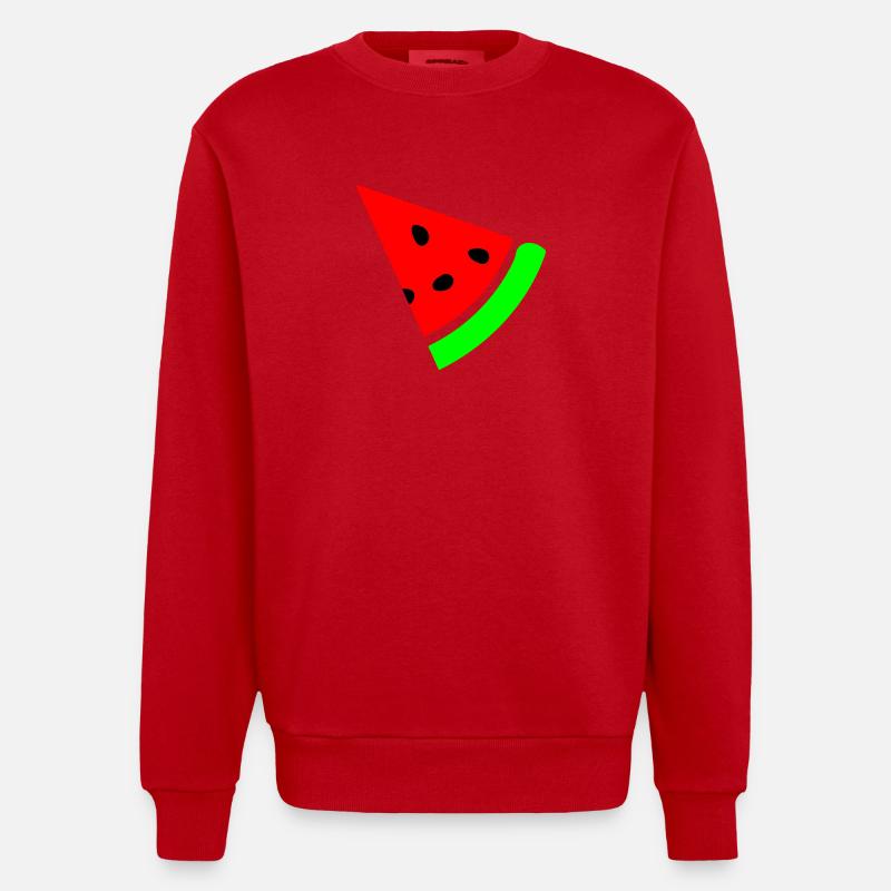 Pastèque - Sweat bio épais oversize fabriqué en UE - rouge