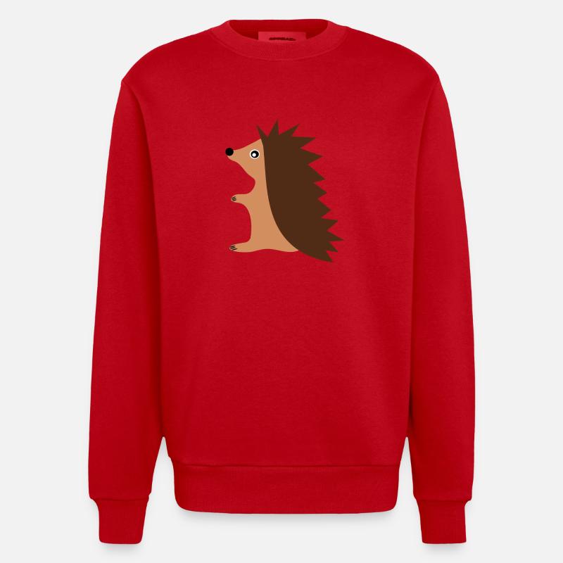 Hérisson - Sweat bio épais oversize fabriqué en UE - rouge