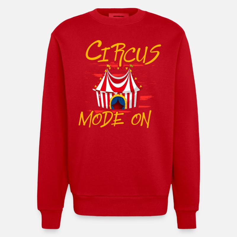 Zirkusmodus Ein - Heavyweight Oversized Organic Crew Neck Made in EU - Rot