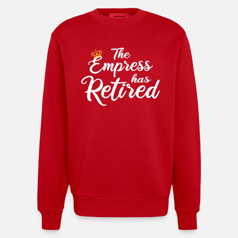 L’impératrice a pris sa retraite - Sweat bio épais oversize fabriqué en UE - rouge
