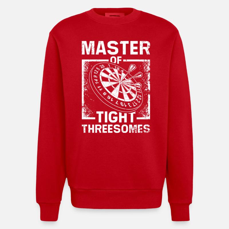 Maître des trios serrés - Sweat bio épais oversize fabriqué en UE - rouge