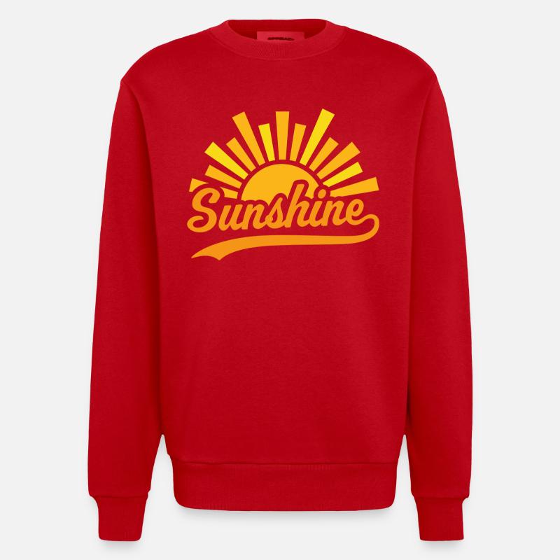 Soleil Soleil - Sweat bio épais oversize fabriqué en UE - rouge