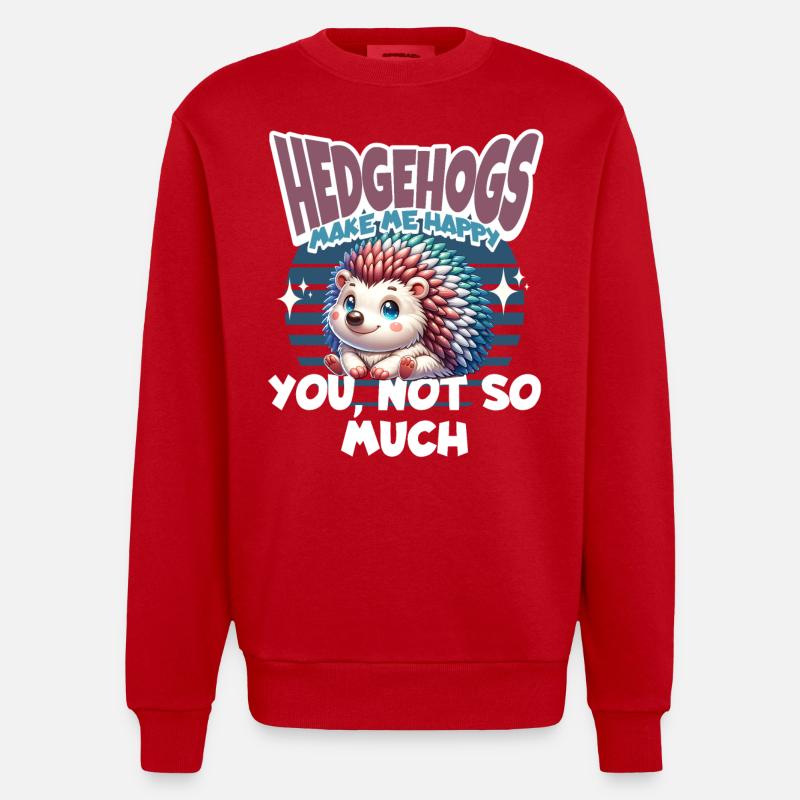 Igel - Heavyweight Oversized Organic Crew Neck Made in EU - Rot