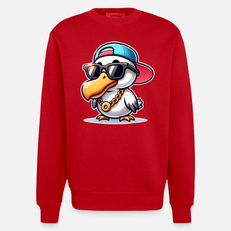 Dodo - Sweat bio épais oversize fabriqué en UE - rouge