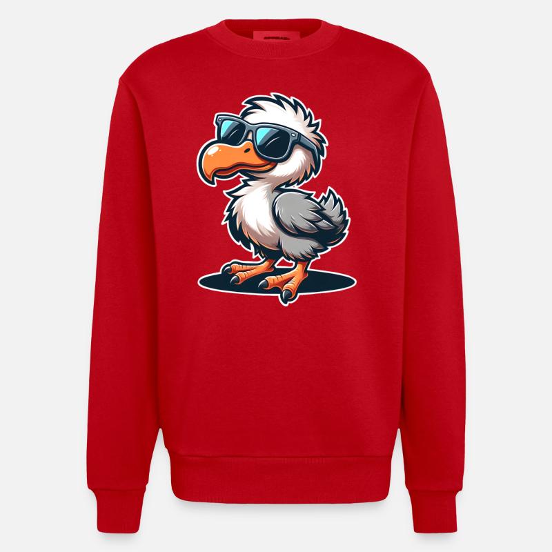 Dodo - Sweat bio épais oversize fabriqué en UE - rouge