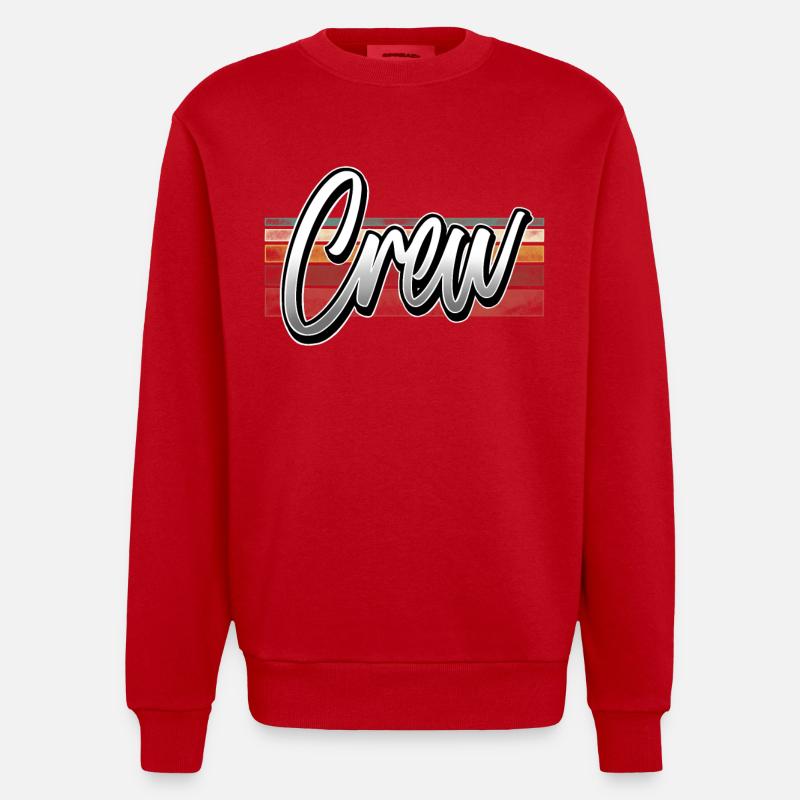 Équipage - Sweat bio épais oversize fabriqué en UE - rouge