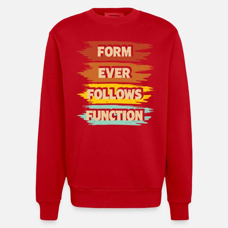 Architecte - Sweat bio épais oversize fabriqué en UE - rouge