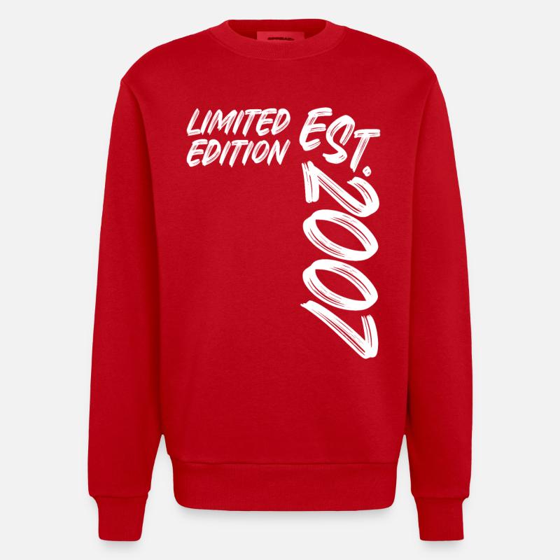 Édition limitée Est. 2007 - Sweat bio épais oversize fabriqué en UE - rouge