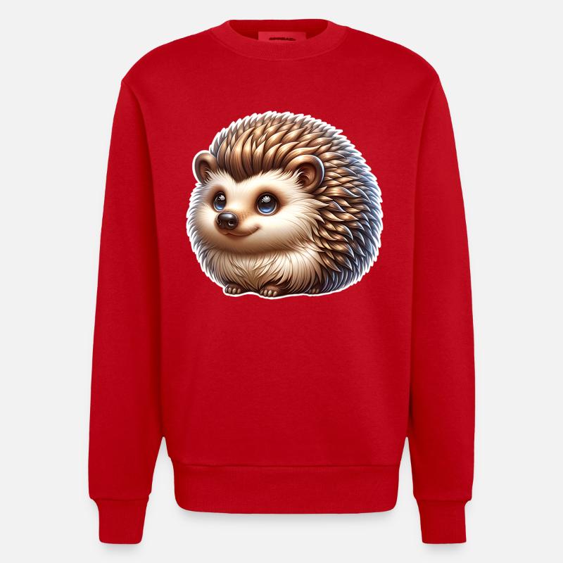Igel - Heavyweight Oversized Organic Crew Neck Made in EU - Rot