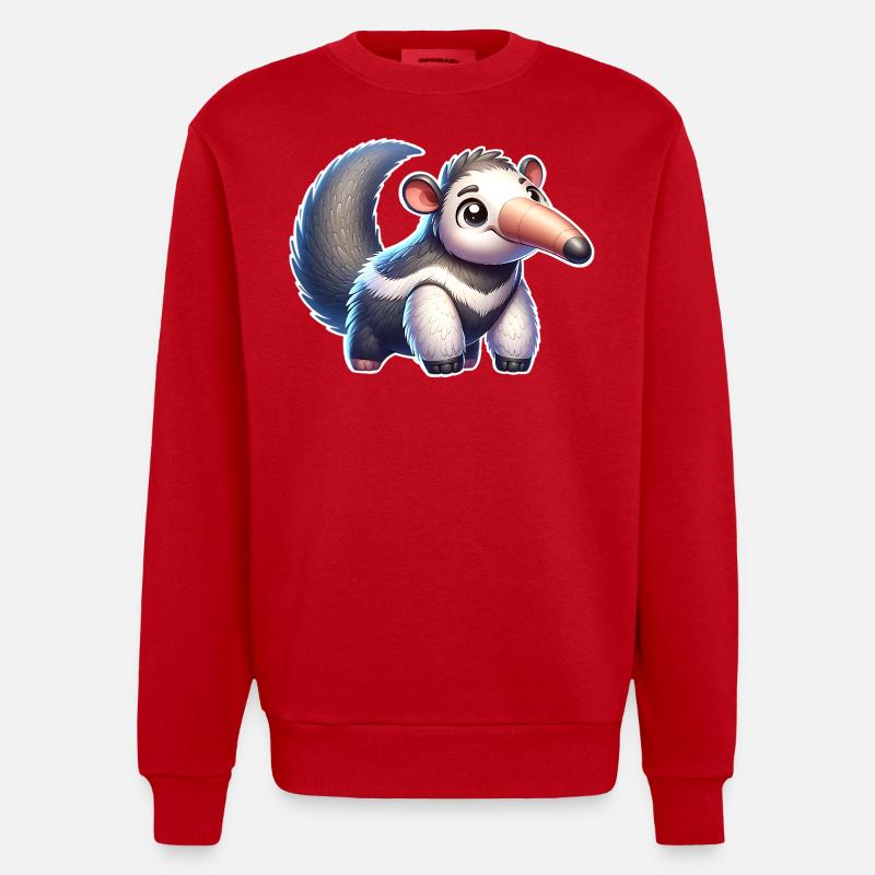 Fourmilier - Sweat bio épais oversize fabriqué en UE - rouge