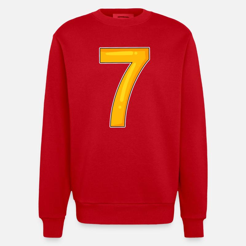 Numéro Sept - Numéro Numéro 7 - Sweat bio épais oversize fabriqué en UE - rouge