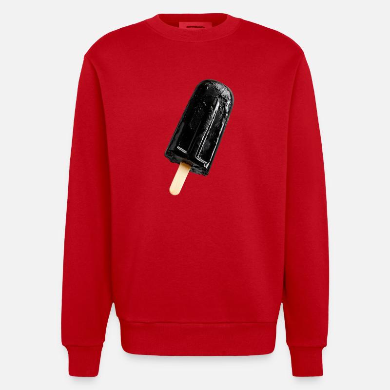 Eis am Stil schwarz - Heavyweight Oversized Organic Crew Neck Made in EU - Rot