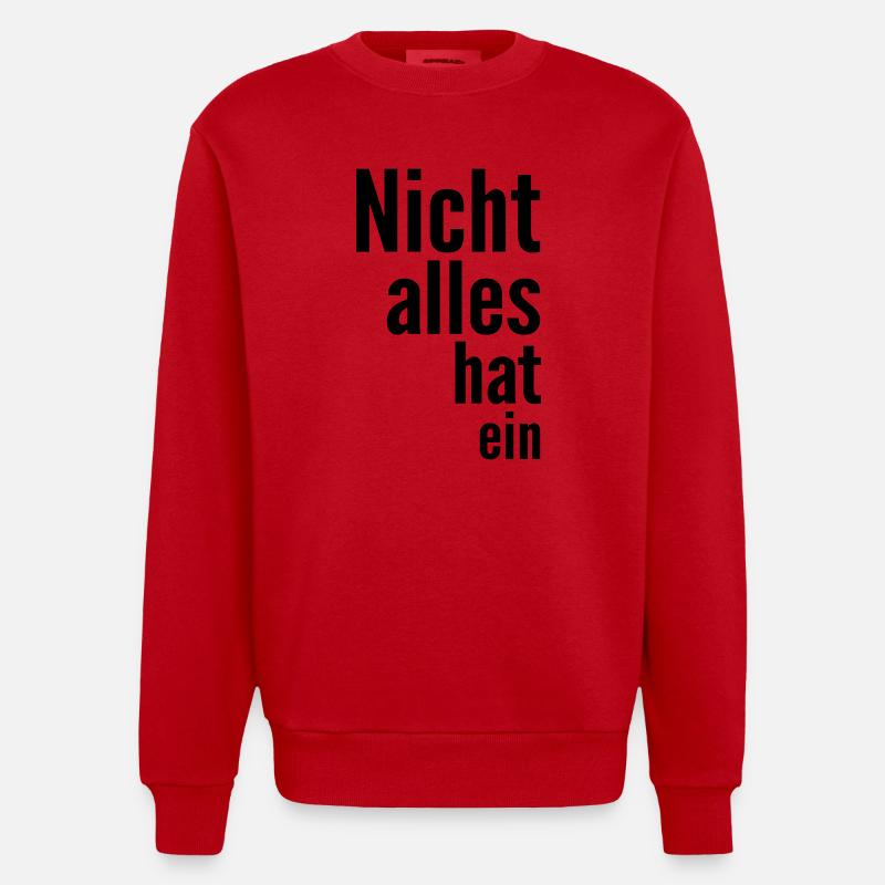 Tout n'a pas un - Sweat bio épais oversize fabriqué en UE - rouge