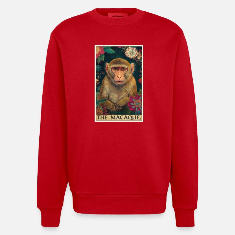 Macaque Macaque - Sweat bio épais oversize fabriqué en UE - rouge