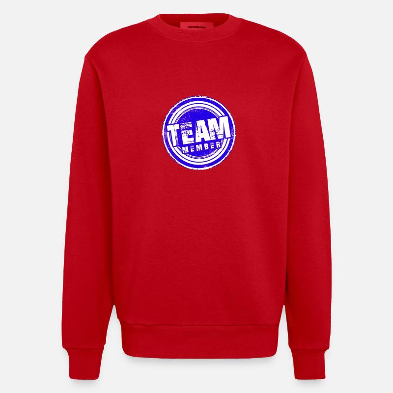 Équipier - Sweat bio épais oversize fabriqué en UE - rouge