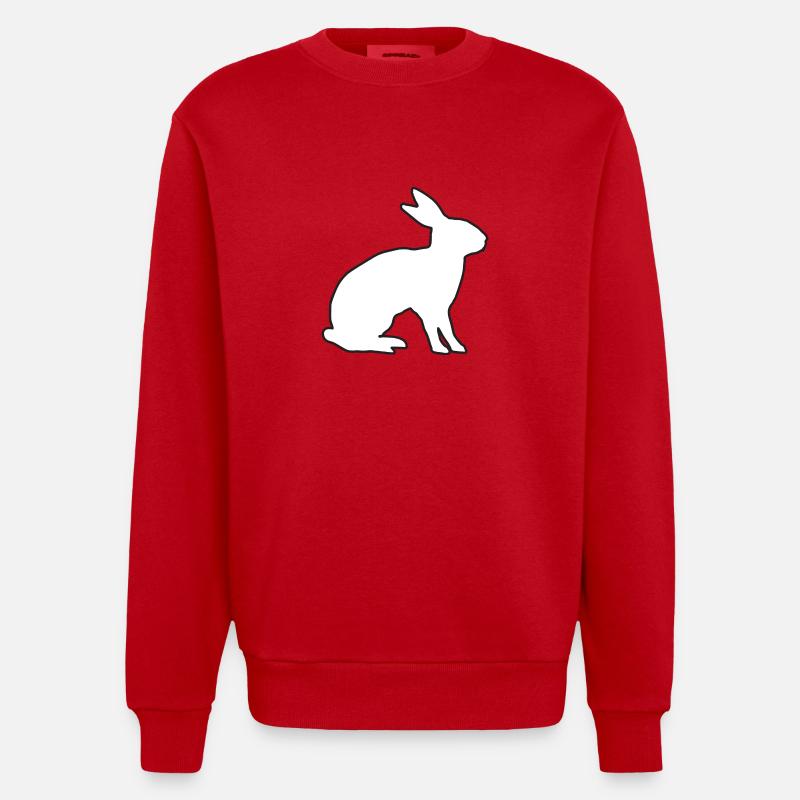 Hase - Heavyweight Oversized Organic Crew Neck Made in EU - Rot