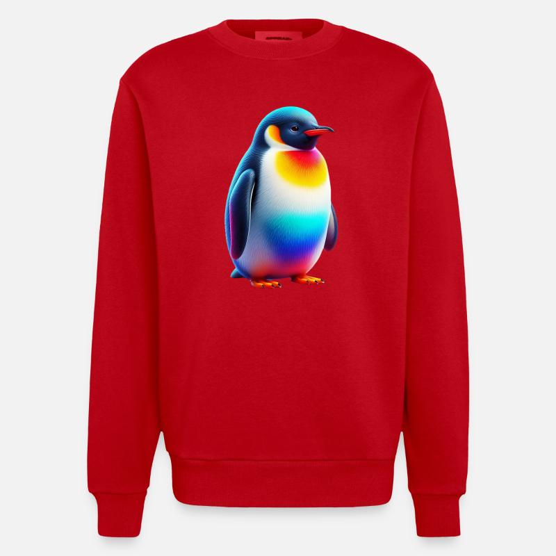 Pingouin - Sweat bio épais oversize fabriqué en UE - rouge