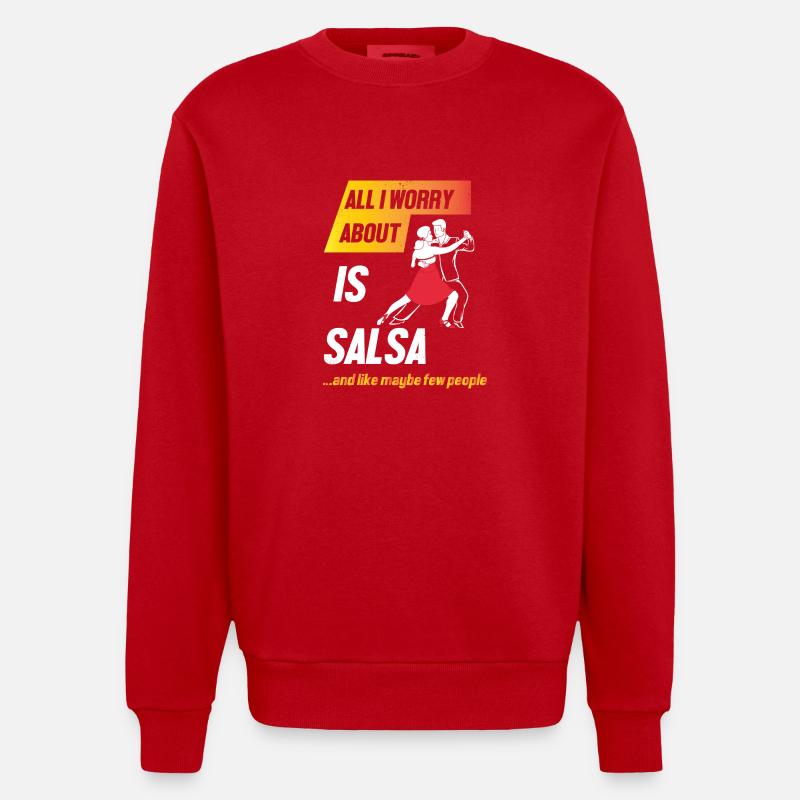 Danseuse de salsa Danseuse - Sweat bio épais oversize fabriqué en UE - rouge