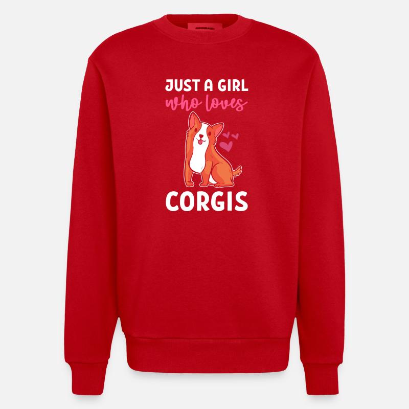 Corgi - Heavyweight Oversized Organic Crew Neck Made in EU - Rot