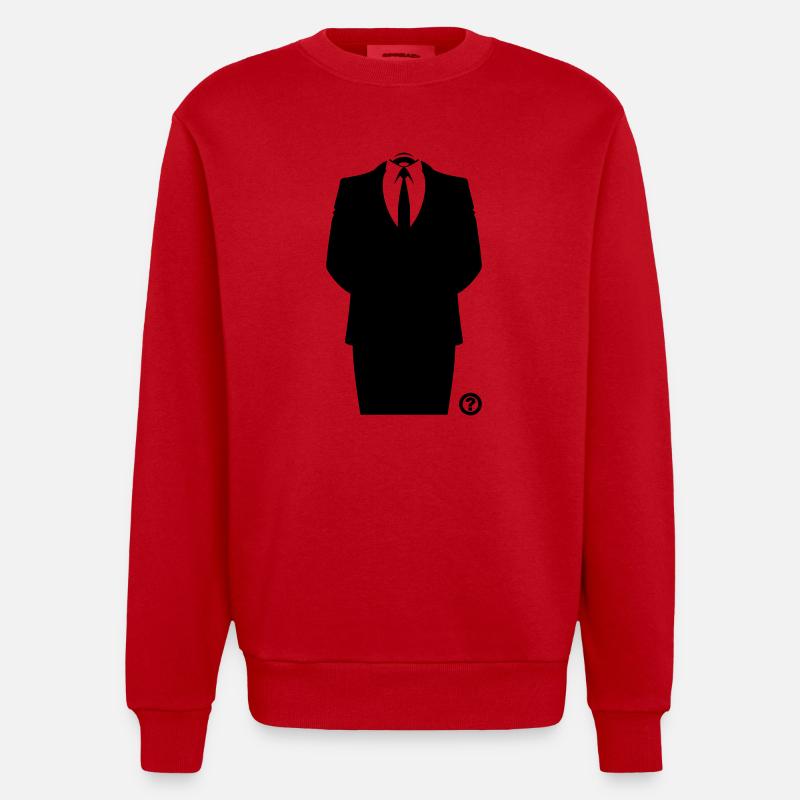 Anon Suit Hack Masque Shirt - Sweat bio épais oversize fabriqué en UE - rouge