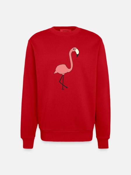 Flamant - Sweat bio épais oversize fabriqué en UE - rouge